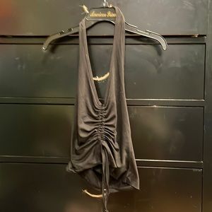 black halter top